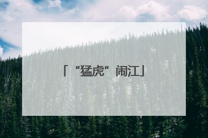 “猛虎”闹江