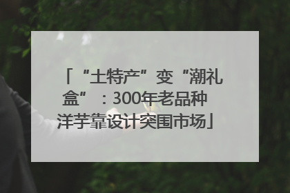 “土特产”变“潮礼盒”：300年老品种洋芋靠设计突围市场