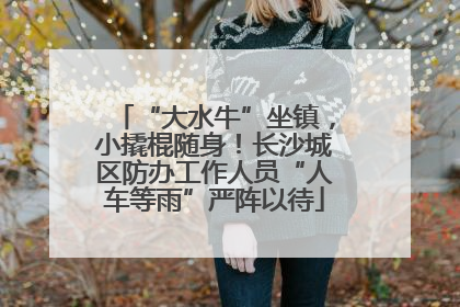“大水牛”坐镇，小撬棍随身！长沙城区防办工作人员“人车等雨”严阵以待