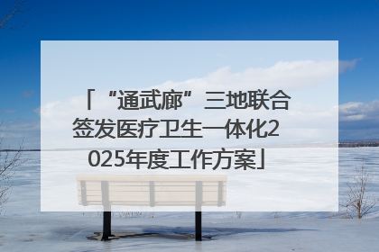 “通武廊”三地联合签发医疗卫生一体化2025年度工作方案