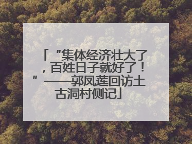 “集体经济壮大了，百姓日子就好了！”——郭凤莲回访土古洞村侧记