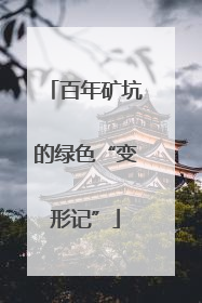 百年矿坑的绿色“变形记”