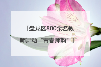 盘龙区800余名教师舞动“青春师韵”