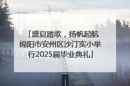 盛夏踏歌，扬帆起航 绵阳市安州区沙汀实小举行2025届毕业典礼