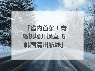 省内首条！青岛机场开通直飞韩国清州航线