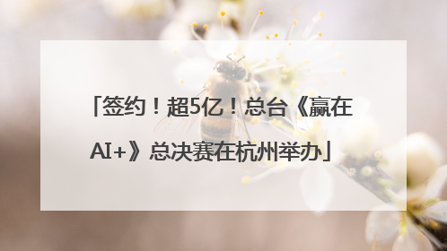 签约！超5亿！总台《赢在AI+》总决赛在杭州举办