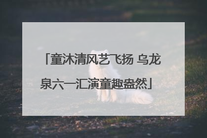 童沐清风艺飞扬 乌龙泉六一汇演童趣盎然