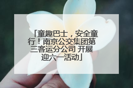 童趣巴士，安全童行！南京公交集团第三客运分公司 开展迎六一活动