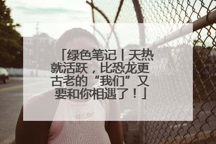 绿色笔记丨天热就活跃，比恐龙更古老的“我们”又要和你相遇了！