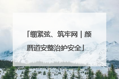 绷紧弦、筑牢网｜颜厝道安整治护安全