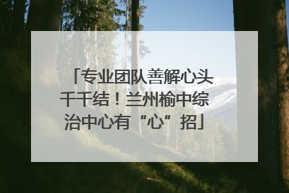 专业团队善解心头千千结！兰州榆中综治中心有“心”招