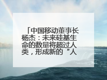 中国移动董事长杨杰：未来硅基生命的数量将超过人类，形成新的“人口红利”