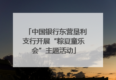 中国银行东营垦利支行开展“粽夏童乐会”主题活动