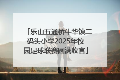 乐山五通桥牛华镇二码头小学2025年校园足球联赛圆满收官