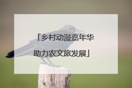 乡村动漫嘉年华助力农文旅发展