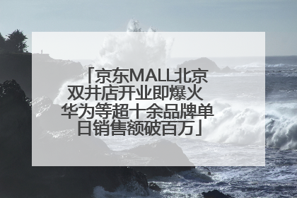 京东MALL北京双井店开业即爆火 华为等超十余品牌单日销售额破百万