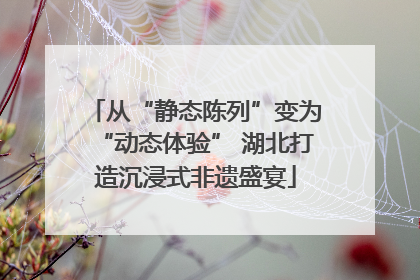 从“静态陈列”变为“动态体验” 湖北打造沉浸式非遗盛宴