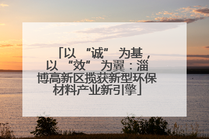 以 “诚” 为基，以 “效” 为翼：淄博高新区揽获新型环保材料产业新引擎