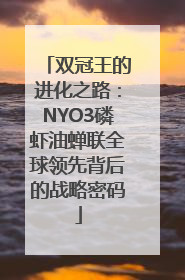 双冠王的进化之路：NYO3磷虾油蝉联全球领先背后的战略密码