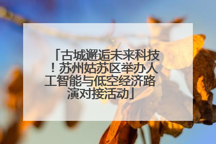古城邂逅未来科技！苏州姑苏区举办人工智能与低空经济路演对接活动