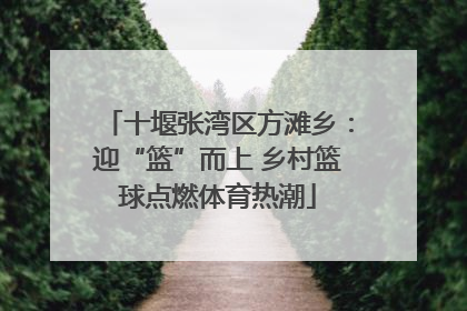 十堰张湾区方滩乡：迎“篮”而上 乡村篮球点燃体育热潮