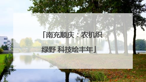 南充顺庆：农机织绿野 科技绘丰年
