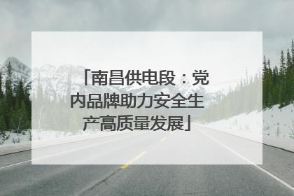 南昌供电段：党内品牌助力安全生产高质量发展