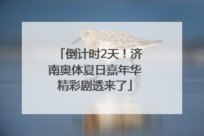 倒计时2天！济南奥体夏日嘉年华精彩剧透来了