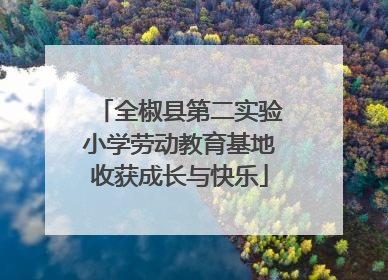 全椒县第二实验小学劳动教育基地收获成长与快乐