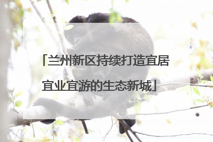 兰州新区持续打造宜居宜业宜游的生态新城