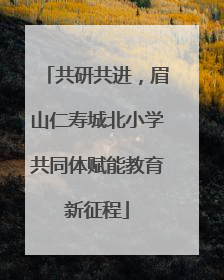 共研共进，眉山仁寿城北小学共同体赋能教育新征程