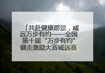 共赴健康愿景，威远万步有约——全国第十届“万步有约”健走激励大赛威远赛区启动仪式