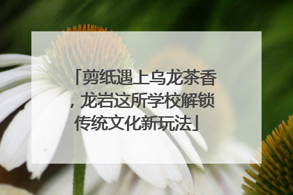 剪纸遇上乌龙茶香，龙岩这所学校解锁传统文化新玩法