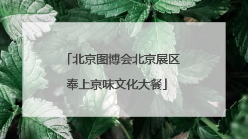 北京图博会北京展区奉上京味文化大餐