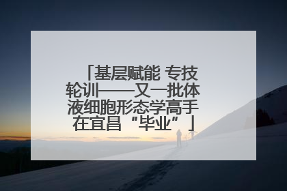 基层赋能 专技轮训——又一批体液细胞形态学高手在宜昌“毕业”
