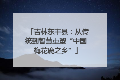 吉林东丰县：从传统到智慧重塑“中国梅花鹿之乡”
