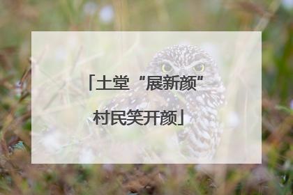 土堂“展新颜” 村民笑开颜