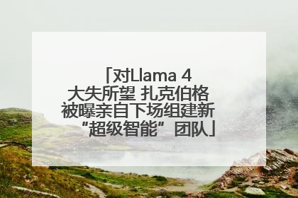 对Llama 4大失所望 扎克伯格被曝亲自下场组建新“超级智能”团队