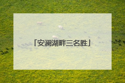 安澜湖畔三名胜