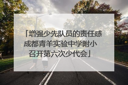 增强少先队员的责任感 成都青羊实验中学附小召开第六次少代会