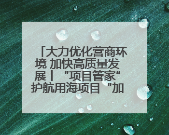 大力优化营商环境 加快高质量发展丨“项目管家”护航用海项目“加速跑”