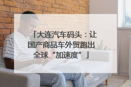 大连汽车码头：让国产商品车外贸跑出全球“加速度”