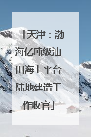 天津：渤海亿吨级油田海上平台陆地建造工作收官