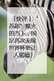 快评丨“苏超”爆火的当下，国足再次无缘世界杯更让人唏嘘