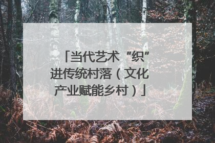 当代艺术“织”进传统村落（文化产业赋能乡村）