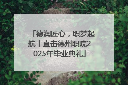 德润匠心，职梦起航丨直击德州职院2025年毕业典礼