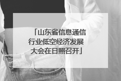 山东省信息通信行业低空经济发展大会在日照召开