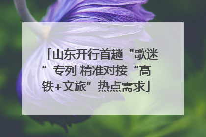 山东开行首趟“歌迷”专列 精准对接“高铁+文旅”热点需求