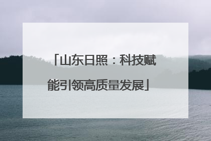 山东日照：科技赋能引领高质量发展