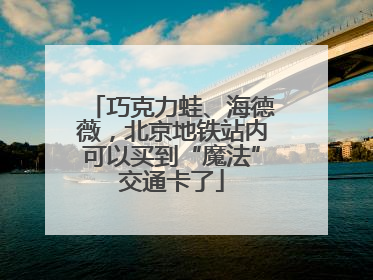 巧克力蛙、海德薇，北京地铁站内可以买到“魔法”交通卡了